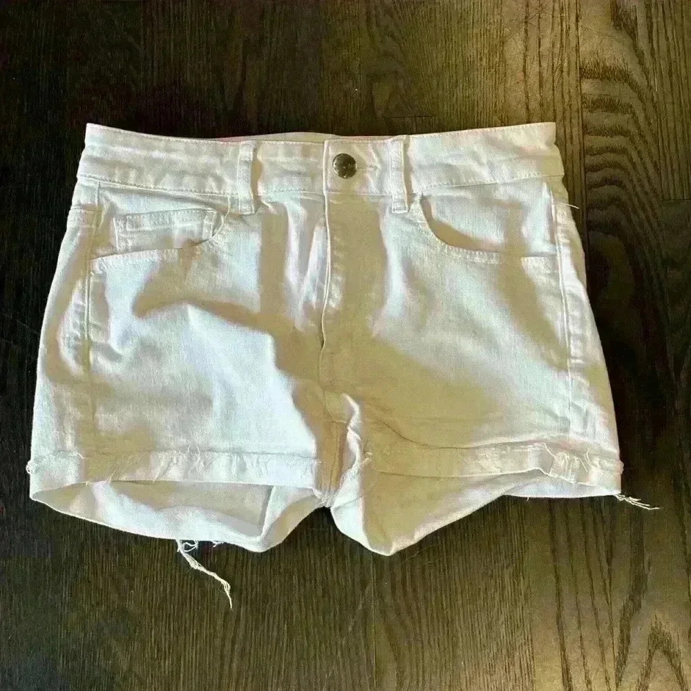 American Eagle Outfitters White Denim Shorts